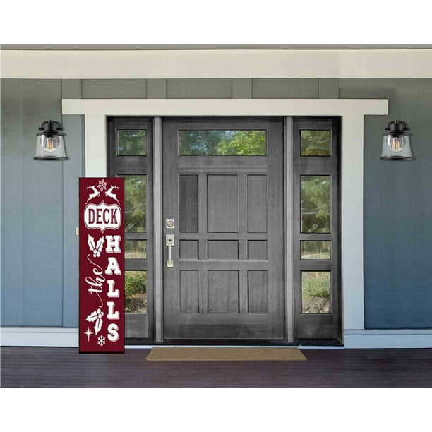 36x24 Holiday Decor Deck The Halls Premium Brushed Aluminum Sign CGSignLab 36x24 Holiday Decor Deck The Halls Premium Brushed Aluminum Sign CGSignLab